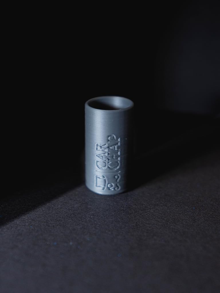 CarChap Lip Balm Holder [THE ORIGINAL], Chapstick Holder for Car, Mess Free in Heat. Featured in Car and Driver. USA Made, Patent Pending. Interior Accessories for Women and Men [GRAY]