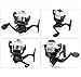 Fishing Reels Baitcasting Fixed Spool Reel Powerful Carp Fishing Reel Spinning 5.2: 1 Gear Ratio with Transparent Wire Yellow &