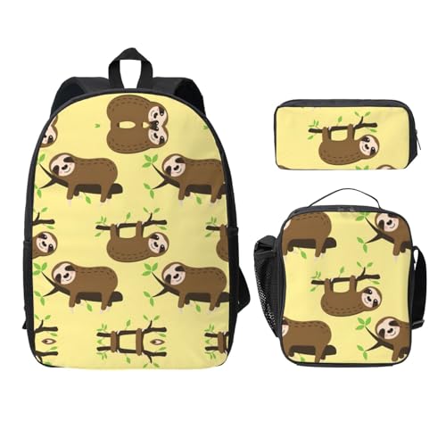 Sac à dos motif paresseux idéal pour les pique-niques et l'école