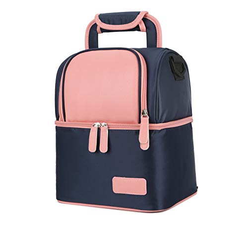 Meichoon Bolsa de refrigeración para biberón, Bolsa Impermeable para bebé, Bolsa de Leche para congelador/mamá, Mochila de Viaje/Caja de Almuerzo con Aislamiento térmico portátil para Mujeres, niños
