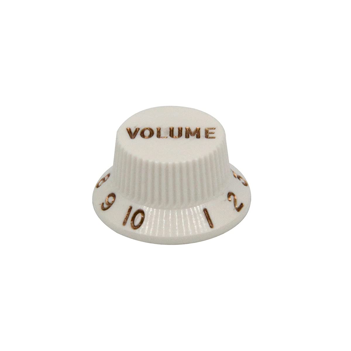 Musiclily Ultra Uniwersalny Gałka Potencjometru 2 Tone 1 Volume Set do Gitary Elektrycznej Fender Stratocaster ST Style, Aged White (3 szt.)