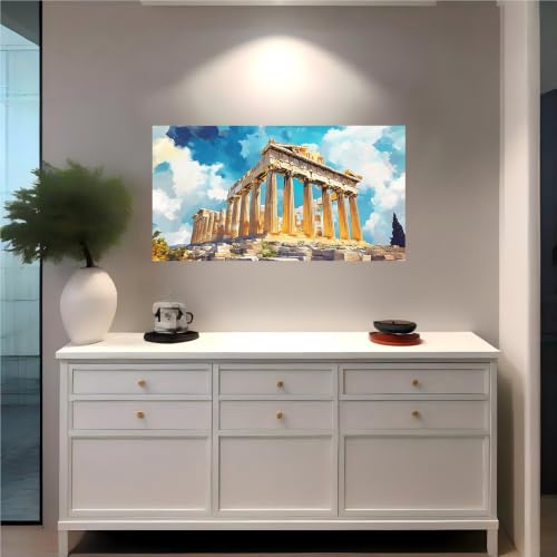 Calcomanías de pared de gran formato vinilo de restos arquitectónicos antiguos autoadhesivo 3