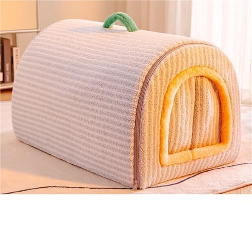 Dog Bed with Cover Cave, Removable Soft Indoor Enclosed Huts, Warm Cave Dog Kennel House for Dog, Cat(Gray,X-Large)
