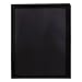 Smead Frame View Poly Two-Pocket Folder, Letter Size, Black, 5 Per Pack (87705) (Pack of 1)