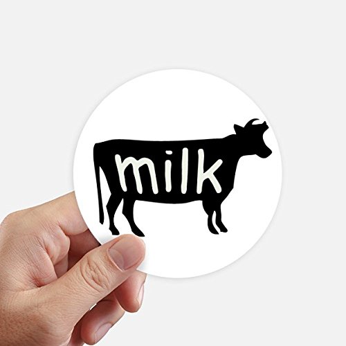 Autocollants vache noir silhouette 10cm pour décorer et masquer les rayures
