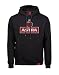 Produktbild Astra Hoodie Herzanker Unisex Größe XL, Sweater in Schwarz, sportlicher Kapuzen-Pullover mit Logo-Print auf Brust & Kapuze, Pulli für Männer & Frauen