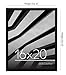 Americanflat 16x20 Picture Frame with Polished Plexiglass - Streamline Collection - Thin Border Picture Frame for Wall Display - Hanging Hardware Included - Black