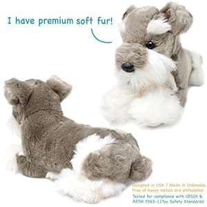 Siegfried The Schnauzer - 13 Inch Stuffed Animal Plush Siegfried The Schnauzer 13 Inch Stuffed Animal Plush