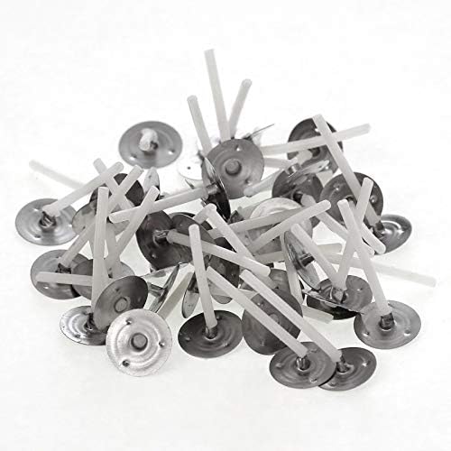 Miniatura 4 de Pestañas de soporte de mecha de vela, 500 unidades, pestañas de metal para mecha de velas, soporte de hierro, base de mecha de vela para cera de