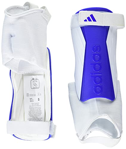adidas Unisex-Child Tiro Soft Ground Match Shin Guards, White/Team Royal Blue/White, Medium