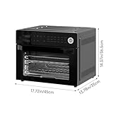 KOMORE 30L Digital Air Fryer Oven, 18 in 1 Presets Large Dual-Cook Airfryer Countertop Convection Oven Low Fat Oil-Less Cooking, Timer & Temperature Control with Window, 4 Accessories, 1800W, Black. - Image 6