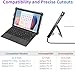 SSS·GRGB Protective Case for Microsoft Surface Pro 7+/7/6/5/4/Pro LTE 12.3-Inch - Slim All-in-One Rugged Cover with Hand Strap, Compatible with Type Cover Keyboard & Adjustable Stand, Black