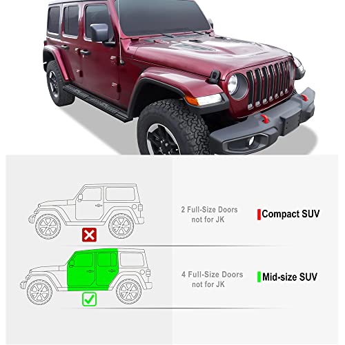 Estribos OE estilo negro para Jeep Wrangler JL 2018-2026 miniatura 2