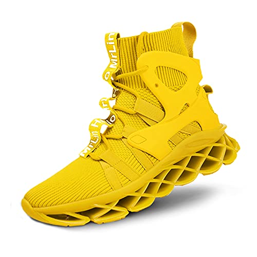 Image of Hello MrLin Men's Running Shoes Non Slip Athletic Tennis Walking Blade Type Sneakers Hip Hop