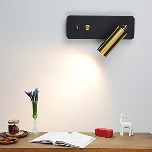 Luces de pared LED con interruptor perfectas para leer en la cama 4