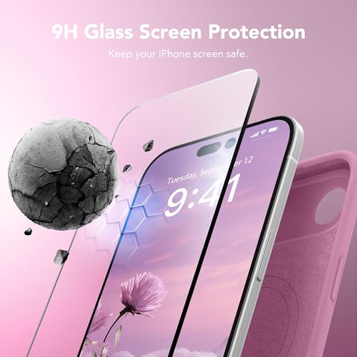 Image of Magnetic for iPhone Air Case, Compatible with MagSafe, [Full Camera Protection][Screen Protector] Silicone Shockproof Protective Phone Case for iPhone 17 Air 6.5 inch, Blackcurrant