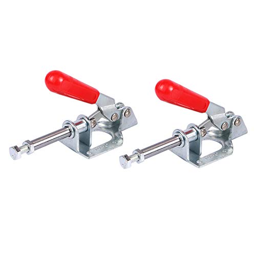 Mordazas Acodadas Herramientas Manuales Verticales Antideslizantes Acero de Alto Carbono Mordazas Acodadas 2 Piezas Abrazadera de Palanca de Liberaci�n R�pida para Mec�nico Soldadura Carpinter�a