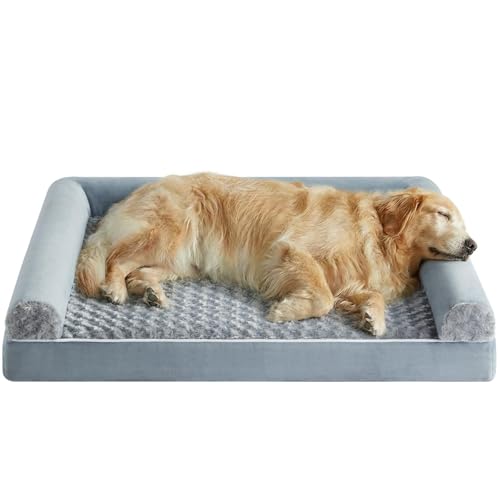 Image of BFPETHOME Dog Beds for Large Dogs, Orthopedic Dog Bed for Medium Large Dogs,Big Waterproof Couch Pet Bed with Removable Washable Cover