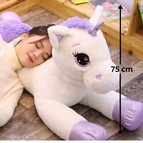 Image of HUG 'n' FEEL SOFT TOYS Unicorn Soft Toys | Soft Toys Girls Big Size | Teddy Bear Big Size | Birthday Gift Boy Plush & Stuffed Toys