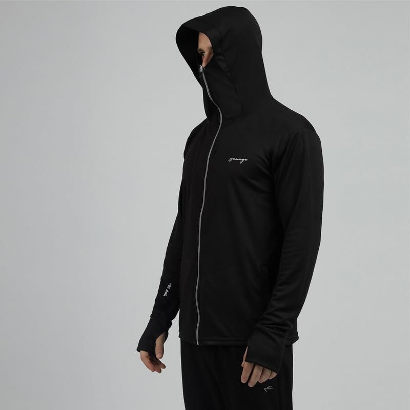 Image of BE SAVAGE Balaclava Sunscreen Jacket For Men