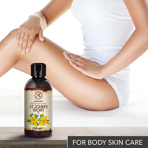 St. John's Wort Oil 250 ml - Pure & Natural - Cosmetic Oil - Carrier Oil - Base Oil - Body Care - Hair Care - Relaxation - Massage - Spa - Aromatherapy - Image 4