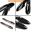 XhuangTech Car Door Handle Cover for Mini F54 F55 F56 F60, Waterproof ABS Door Trim Anti-Scratch Replacement Decor, Self-Adhesive Car Handle Sticker Exterior Accessories (4, Black) #5