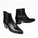 Classic High Heel Heighten Side Zipper Chelsea Boots for Men Fashion Pointed(Black,11)