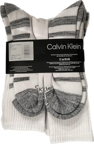 Calvin Klein 5 PAIRS CUSHION CREW MEN'S SOCKS SHOW SIZE 7-122