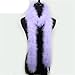 40g Più Spessa Soffici Boa di Piume Tinti di Piume di Tacchino Artigianale Per Spettacolo/Costumi di Carnevale/Boa per Feste Scialle 18 Colori-Puple Chiaro, 1 pz