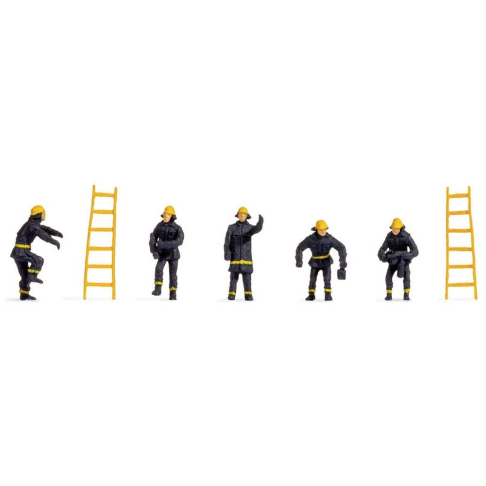 Noch 38001 Firemen (5) & Ladders (2) Hobby Figure Set N Gauge