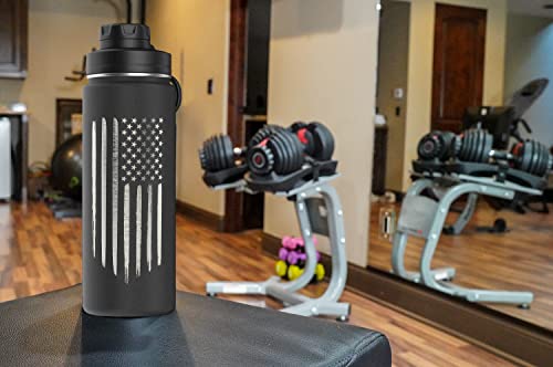 20Oz American Flag Water Bottle – Usa Double Wall Vacuum Insulated Stainless Steel Great For Pt And Outdoor Sports Like Hiking Camping And Cycling #TOP7