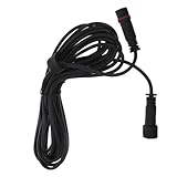 Construction solide : fabriqué avec des matériaux solides, ce câble d'extension est conçu pour résister aux éléments et fournir des performances pour vos besoins d'éclairage extérieur, câble d'extension de lampes solaires, cordon d'alimentation de guirlande lumineuse