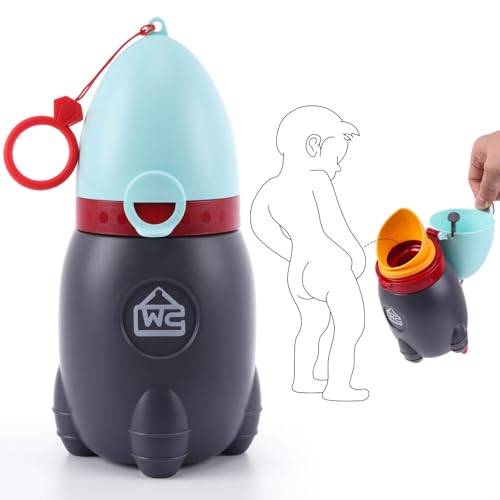 2025 Upgraded Travel Urinal for Kids,Rocket Toys Portable Emergency Urinal for Toddler,Light and...
