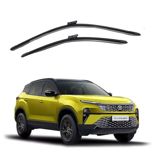 Image of Oshotto (O.E.M Type) Frameless Wiper Blades Compatible with Tata Harrier Top Model (26 inch / 20 inch)