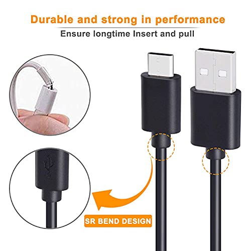 Image of Type c Cable for Samsung Galaxy A12 USB Cable Original Like USB | Charging & Sync Data Cable | Rapid Quick Dash Fast Charging Cable| Type C to USB-A Cable (3.1 Amp, USB-Black)