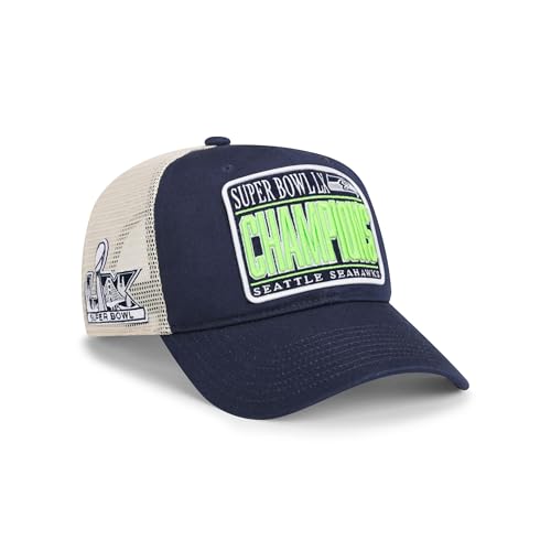 FOCO Seattle Seahawks NFL Super Bowl LX Champions Truckstop Patch Trucker RF Cap