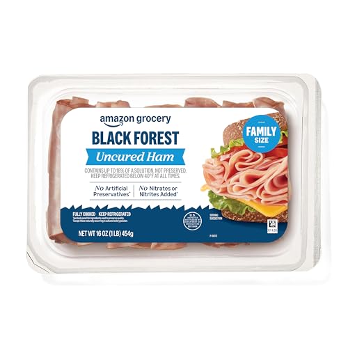 Amazon Grocery, Black Forest Uncured Ham, 16 Oz
