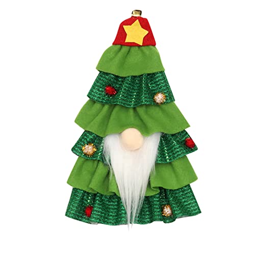 1 housse de bouteille de vin amusante pour sapin de Noël, décoration de table, cadeau, décoration de table de dîner, décoration de table (arbre de Noël) pour jardin