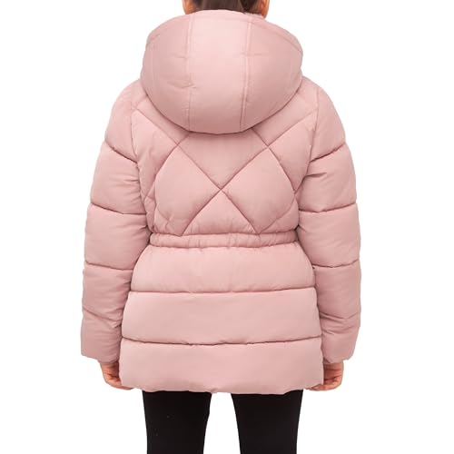 Rokka&Rolla Girls' Water-Resistant Long Puffer Jacket Winter Coat with Faux Fur-Lined Hood3