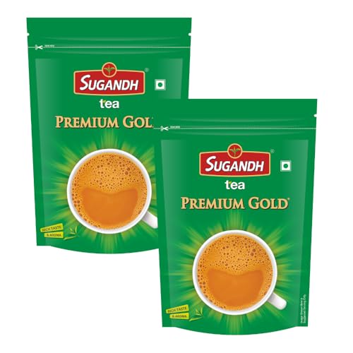 Image of Sugandh Premium Tea | 2KG | Pack of 2 | CTC Processing | Strong and Rich in Taste | Aromatic Flavor | 100% Natural Ingredients | A Perfect Premium Cup of Tea for Chai Lover