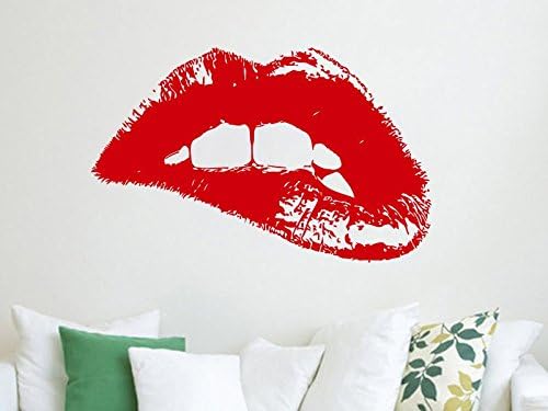 Lips Wall Decal Lips Decal Wall Art Mural Make Up Fashion Cosmetics Vinyl Sticker Wall Decal Girl Room Sexy Lips