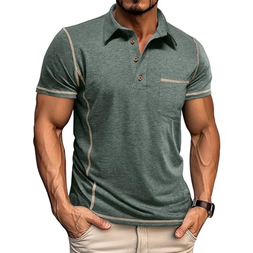 Polo d'été à manches courtes en maille premium fine et finitions soignées pour homme