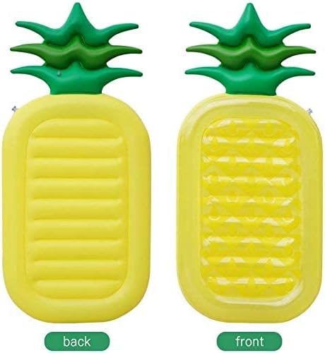 Miniatura 6 de Flotador inflable gigante de piña para piscina, balsa flotante, juguete flotante para adultos y niños (con 3 soportes para bebidas)