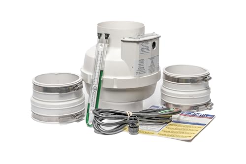 Image of Festa AMG Spirit Radon Fan - 4 inch Installation Kit - Quiet and Energy Efficient Radon Mitigation Inline Fans - High Performance 5 inch Duct Fan