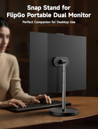 Image of JSAUX Upgrade Magnetic Stand for FlipGo 13.5 inch & 15.6 inch & 16 inch Series Laptop Screen Extender, Dual Portable Monitor
