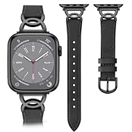 【対応機種】：このあっぷるうぉっちバンドはコンパチブルApple Watch series 11/10/9/8/7/6/SE/5/4/3/2/1 の46/45/44/42mm(Series3の42mm)に対応できます、手首周り：130 mm-200 mmに対応できます。購入する前に、ぜひお手元のApple Watch モデルをご確認ください。 【高品質な本革素材】このapple watch バンドは本革素材を採用し、柔らかくて丈夫で、手触りが快適です。品質が優れ、肌に何の傷も与えられません。可愛...