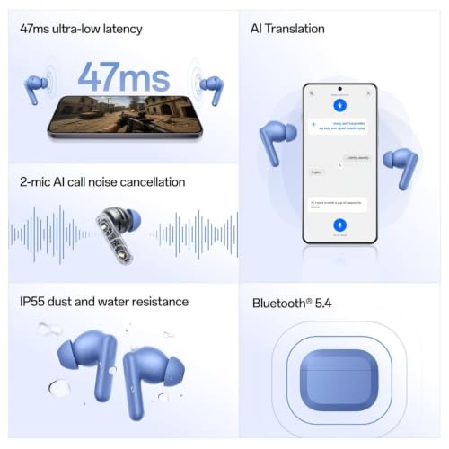 Image of Wireless Earbuds Bluetooth 5.1 TWS Earphones Full Touch Control Headphones Built-in Microphone Immersive Sound Quality Ensure Fast Stable & Connection Smart LED Headset Sports Bud (Black)