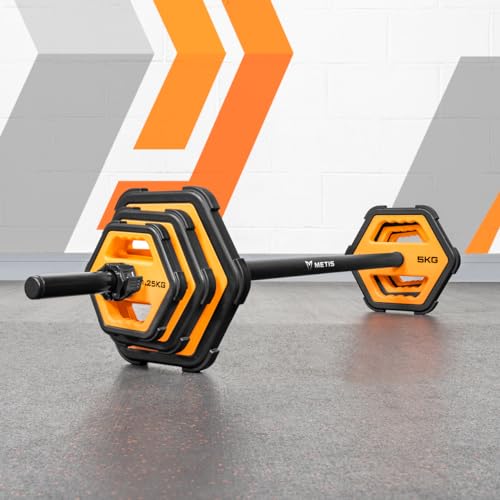 Ensemble de poids pour musculation 20 kg METIS avec barre et disques