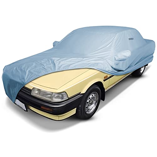 Image of iCarCover Premium Car Cover for 1980-1991 Toyota Camry Sedan Heavy Duty Waterproof All-Weather Automobiles Custom Fit Indoor Outdoor UV Snow Protection Covers with Straps and Bag
