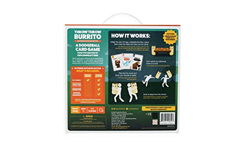 Image of Exploding Kittens Throw Throw Burrito Extreme, 2-6 Players, Age 7+